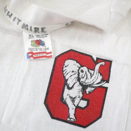 ～90's Fruit of the loom "GHS" 両面 プリント ポケット Tシャツ XLサイズ USA製