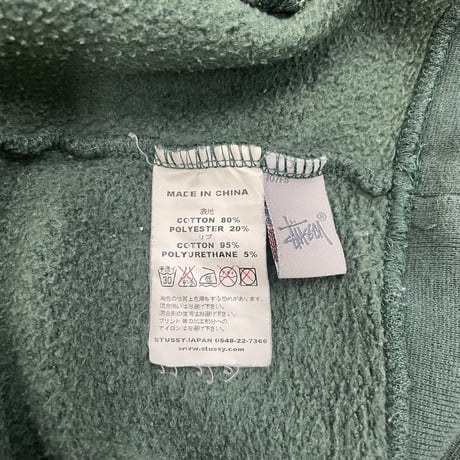 ～00's OLD STUSSY "the international～" Sweat Parka Mサイズ