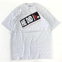 90's Hanes "He Did It" "両面" Tシャツ XLサイズ USA製