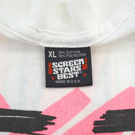 ～00's Screen Stars "OINK!" "3面" LS Tシャツ XLサイズ USA製