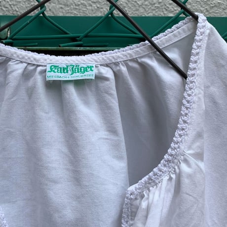 "Women's" 80's～ EURO Vintage Cotton Blouse