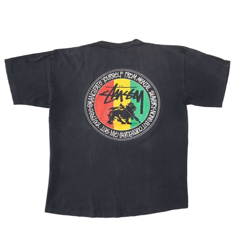 80's～90's OLD STUSSY 黒タグ "Feelin' Irie" Tシャツ XXLサイズ USA製