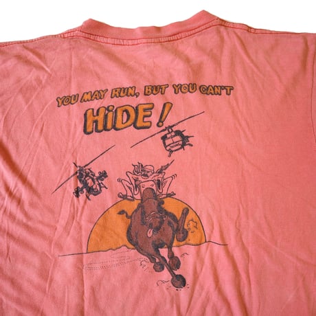 90’s SIMPSONS "YO SADDAM" 両面 染み込み プリント Tシャツ