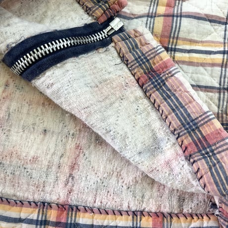 70's～ Modern Juniors Madras Check No Sleeve One Piece