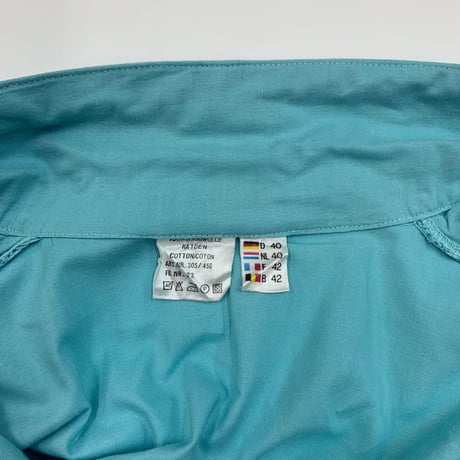 "Women's" 80's～ オープンカラー コットン シャツ ワンピース