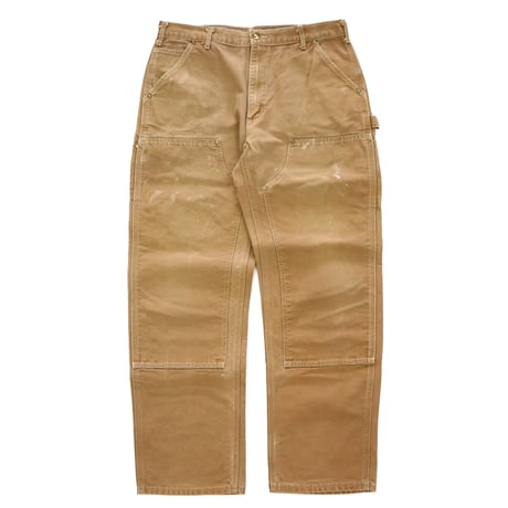 00's Carhartt "Double Knee" Duck Painter Pants USA製 Beige ①