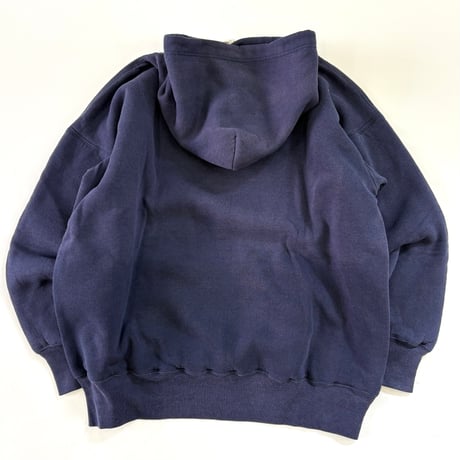 80's Russell "W face" "Flocky Print" Sweat Parka USA製 (fits XL)