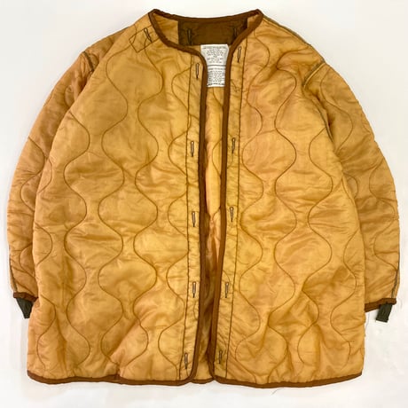 70's US ARMY M-65 Fishtail Jacket Liner "Over Dye" Mサイズ