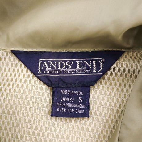 90's LANDS' END "Packable" ナイロン ステンカラー コート Sサイズ