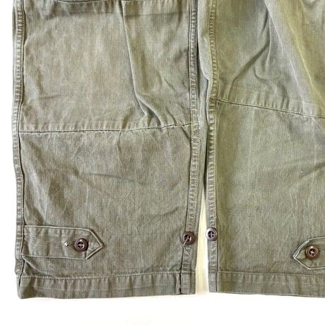 "Rare Size" 60's French ARMY "M-47" HBT Cargo Pants 11