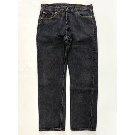 00's Levi's 501 "先染め" Black Denim Pants W36 USA製