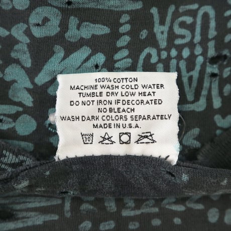 "boro" 80's VANS "OFF THE WALL" 総柄 プリント Tシャツ Lサイズ USA製
