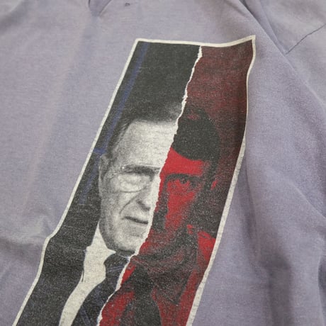 ～90's SANTA CRUZ "Tom Knox" "Bush&Hitler" Tシャツ Lサイズ USA製