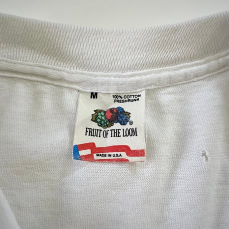 80's Fruit of the loom "Mario Drinks Slice" Tシャツ  Mサイズ USA製