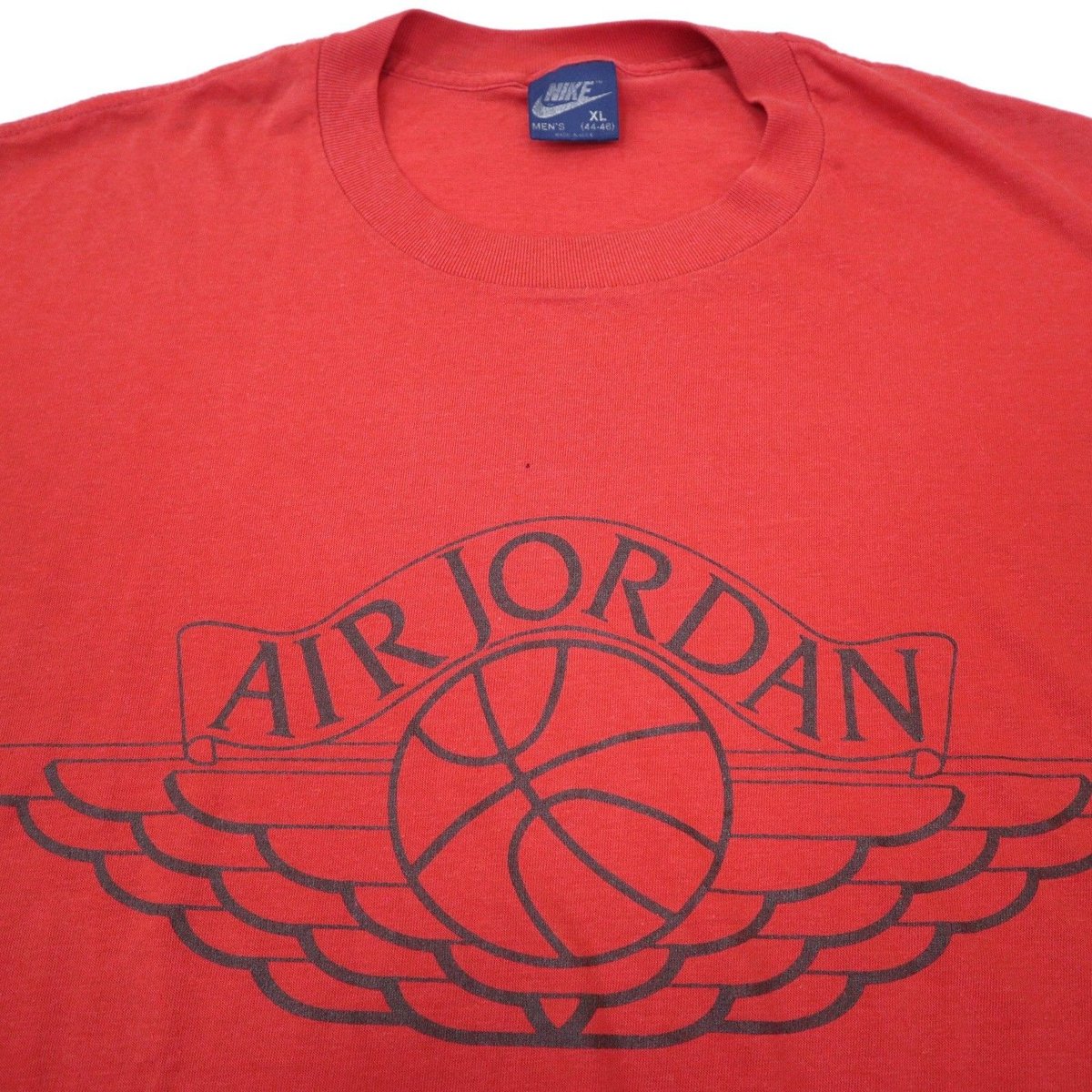 80's NIKE AIR JORDAN ウイングロゴ Tシャツ 紺タグ XLサイズ | Da...