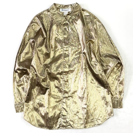 80's～90's DIVERSITY Gold Metallic Shirt USA製