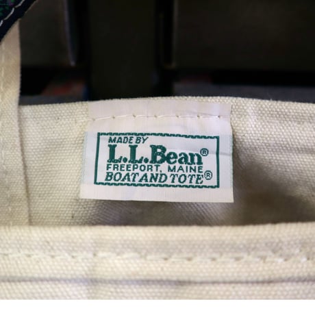 "Rare Handle" ～90's L.L. Bean "Flower Handle" BOAT AND TOTE Canvas Bag