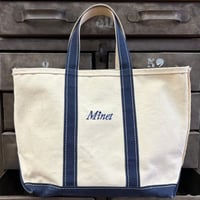 80's～90's L.L. Bean "1色タグ" "Minet" BOAT AND TOTE Canvas Bag