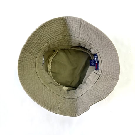 90's OLD STUSSY "Stock Logo" Bucket Hat S/M TAIWAN製