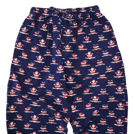 ～00's "Santa Pattern" Pajama Pants Mサイズ