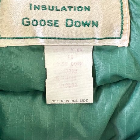 70's L.L. Bean "筆記体タグ" Goose Down Vest Sサイズ USA製