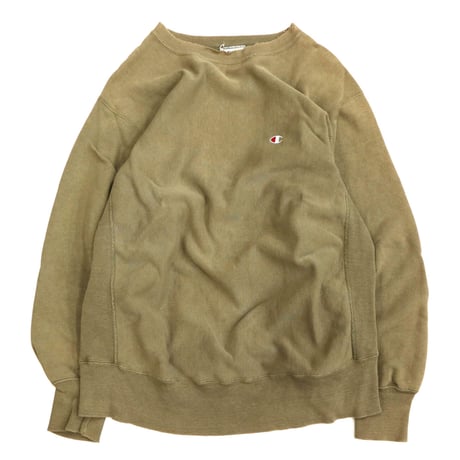 "Rare Color" 80's CHAMPION RW SWEAT Solid Coyote Lサイズ USA製