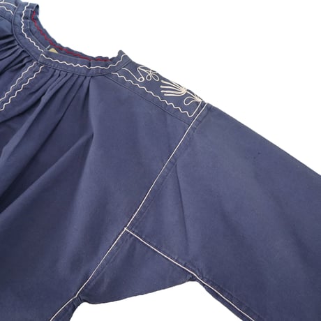 "Women's" 90's～ Embroidery Cotton Tunic Blouse