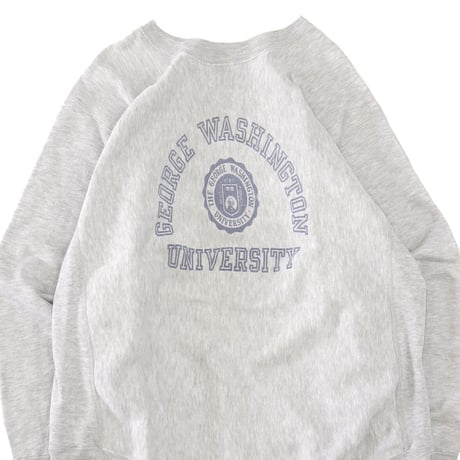 80's CHAMPION RW SWEAT "George Washington～" 染み込み プリント XLサイズ USA製