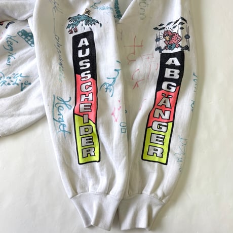 80's～ Raco Sports Wear "Hand Paint" "4面プリント" Sweat Lサイズ