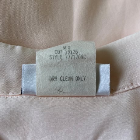 70's～80's NINA PICCALINO Open Collar Rayon One Piece