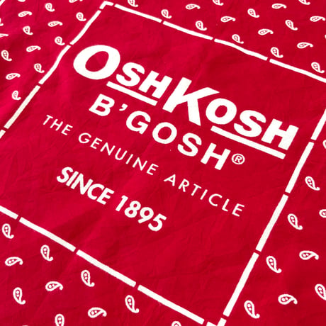 70's～ OSHKOSH "Navy/Red Paisley" All Cotton Bandana (sold separately)