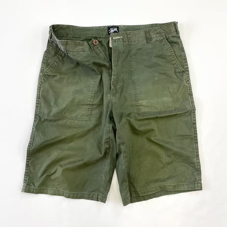 90's～ OLD STUSSY "Baker" Half Pants W36
