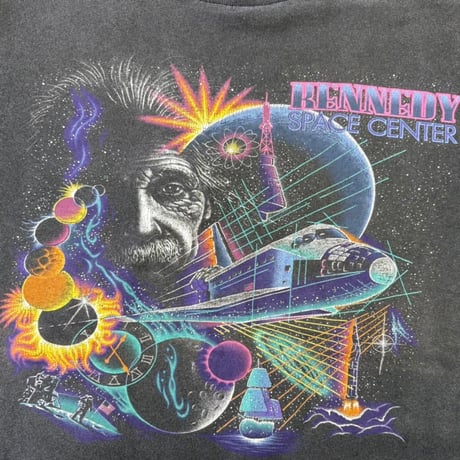 "Black Fade" 90's Tennessee River "Einstein" Tシャツ Lサイズ USA製