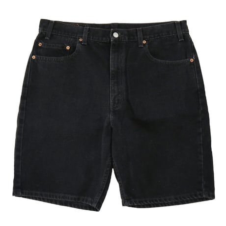 00's Levi's 505 Black Denim Short Pants W36