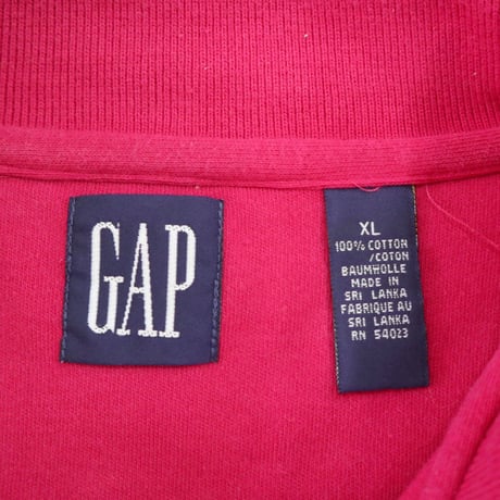 "Big Size" 90's OLD GAP Polo Shirt XLサイズ