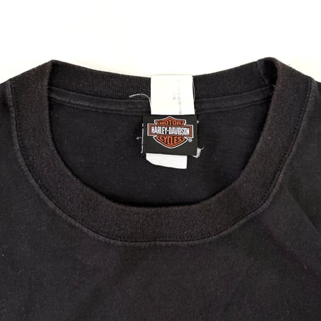 00's Hanes "Harley Davidson" "Egypt" "4面" LS Tシャツ (fits XL～)