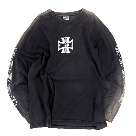 "Good Fade" 90's～ West Coast Choppers 両面 両袖 プリント LS Tシャツ XLサイズ