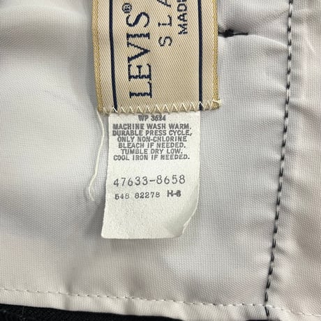 80's Levi's Action Slacks "Black" USA製 (fits W31)