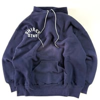"Rare Size" 80's Russell "W face" "Flocky Print" Sweat Parka XXLサイズ USA製