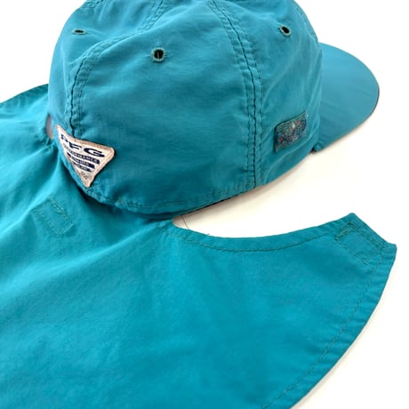 90's Columbia "PFG" "Sun Shade" Nylon Long Bill Cap USA製