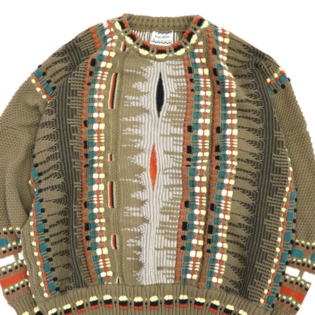 90's KALAROO "3D" Cotton Knit Sweater XLサイズ AUSTRALIA製