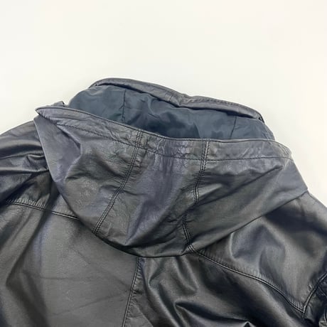 90's～ gross Cow Leather Half Coat