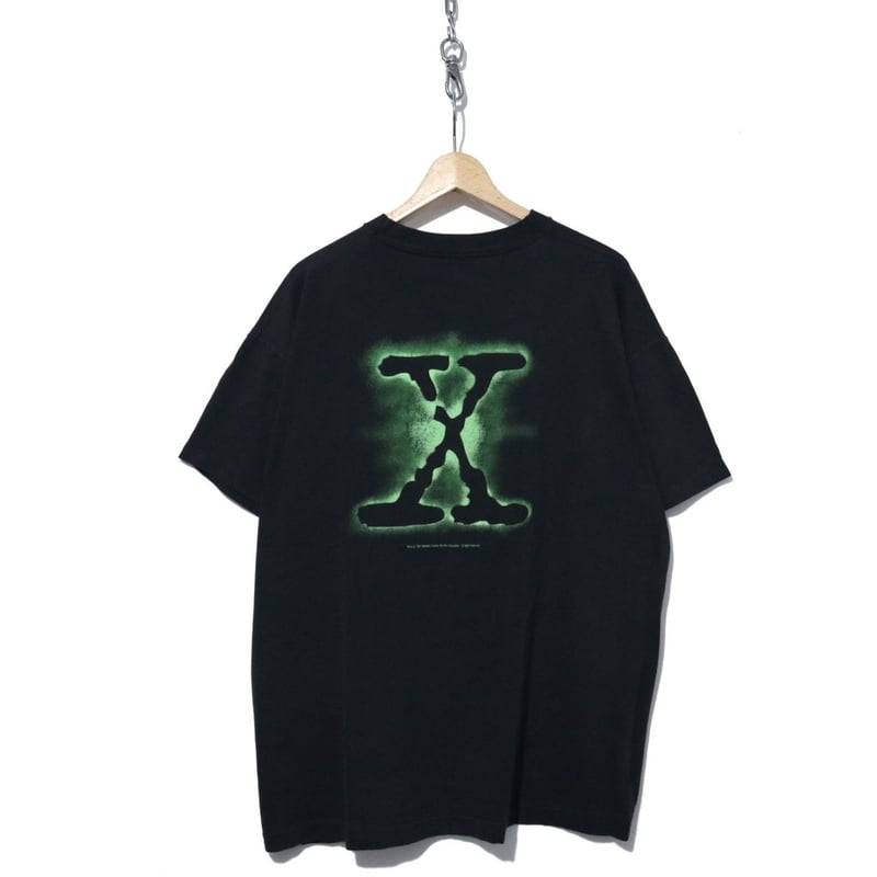 90's X-FILES 両面プリント Tシャツ コピーライト BLACK | Daniel