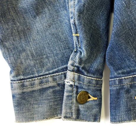 70's Lee "All Yellow Stitch" "220-J" Denim Jacket USA製 (fits 46)
