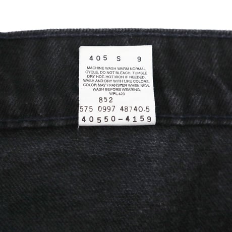 90's Levi's 550 "Super Black" Denim Pants W38 USA製