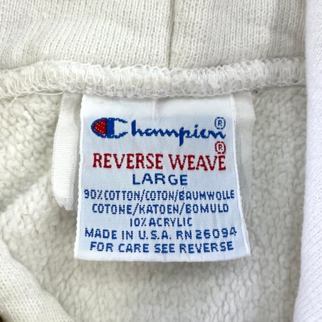 90's CHAMPION RW SWEAT PARKA "NAU" Lサイズ USA製