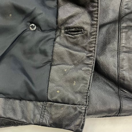 90's～ gross Cow Leather Half Coat