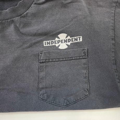～00's NHS Independent 両面 プリント ポケット Tシャツ