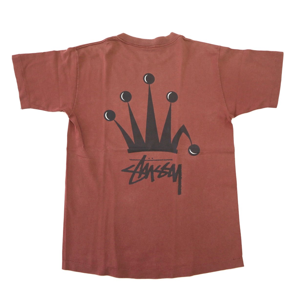 stussy  ステューシー　紺タグ　クラウン　王冠　tシャツ