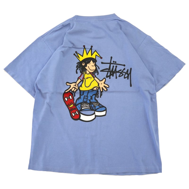 OLD STUSSY LOGO Tシャツ サイズL 黒タグ 80's～90's